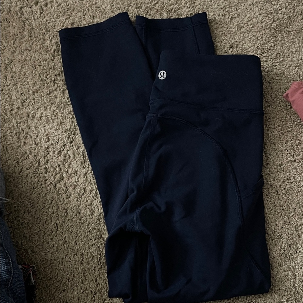 lululemon athletica Navy Blue Capri Leggings w/ Pockets